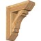 Ekena Millwork Merced Slat Rough Sawn Bracket w/ Offset Brace, Western Red Cedar, 8"W x 24"D x 28"H BKT0806X24X28MRC06RWR - alternate 1